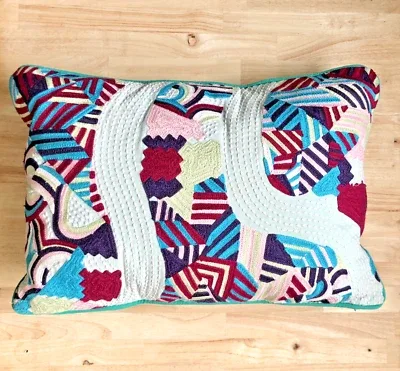 Anthropologie Lace Medallion Decorative Pillow