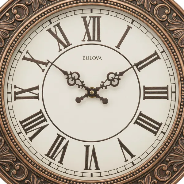 Bulova Harwick Wall Clock Aged Bronze