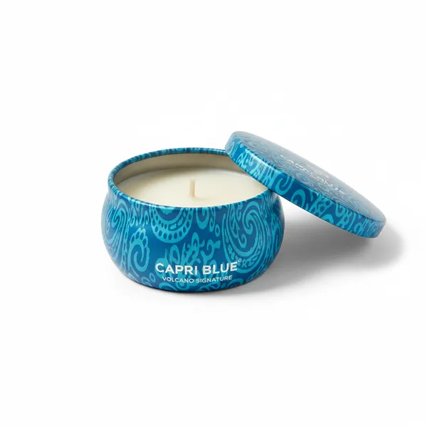 Capri Blue Volcano Signature Travel Tin Candle