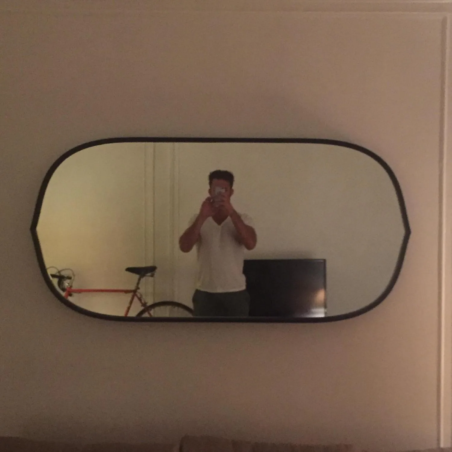 Crate & Barrel Allure Oval Wall Mirror image 2