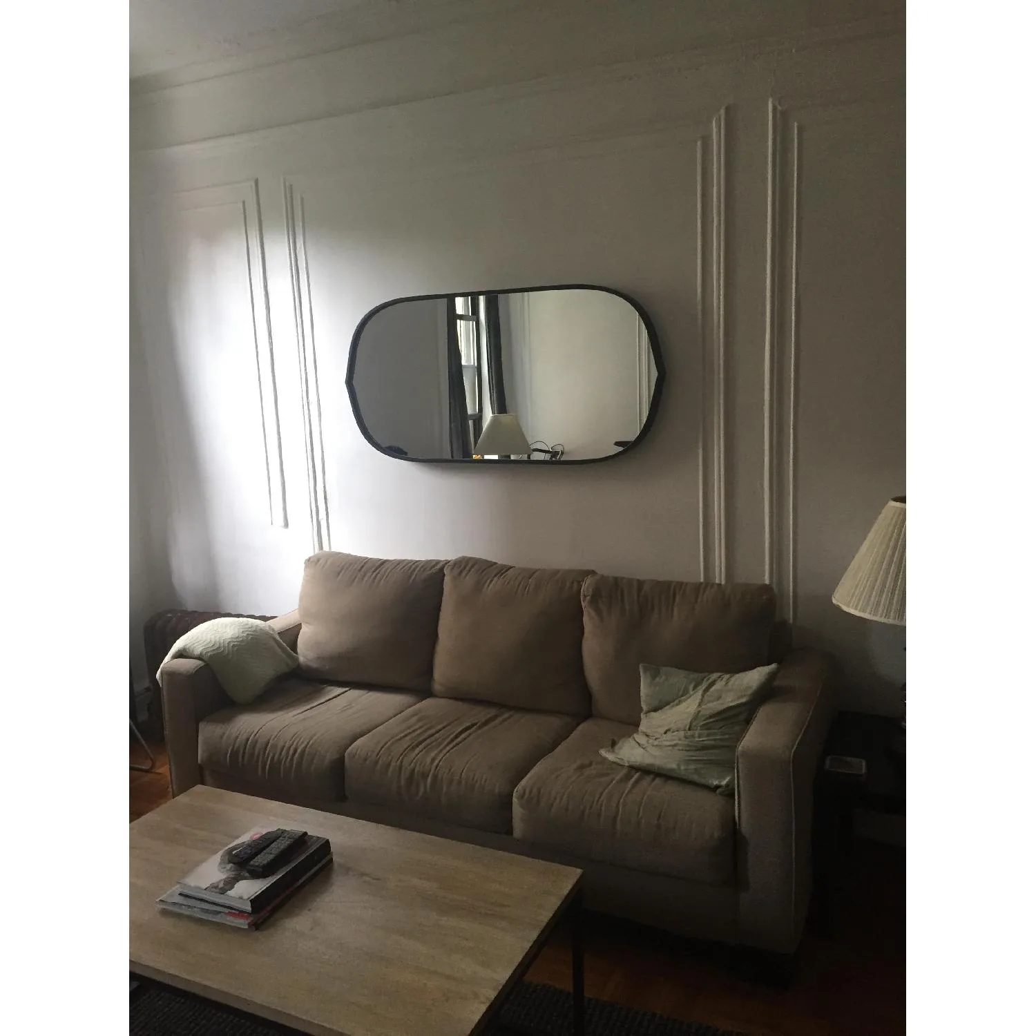 Crate & Barrel Allure Oval Wall Mirror image 3