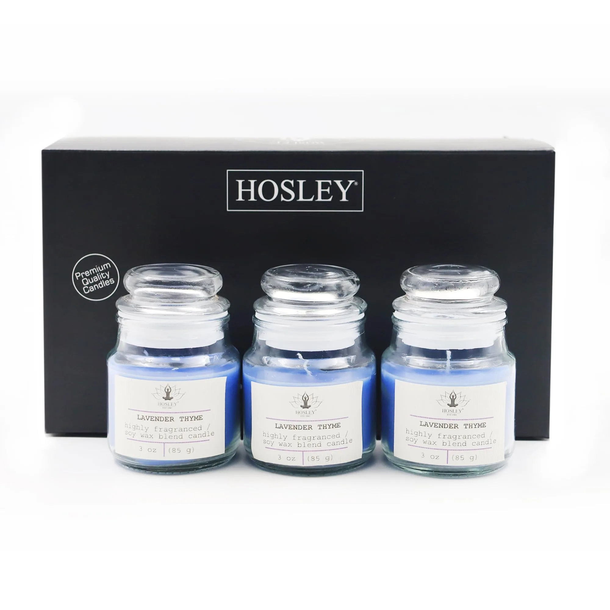 Hosley Aromatherapy Jar Candle Lavender