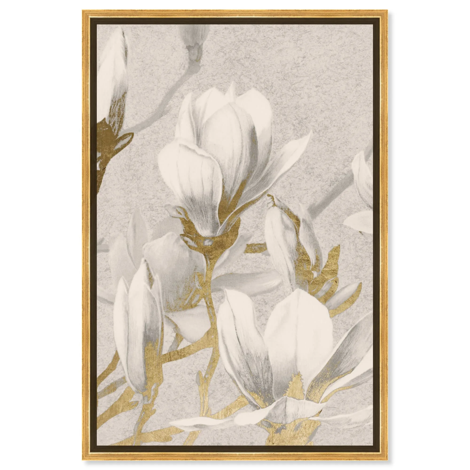 Oliver Gal Floral Happiness Framed Canvas Wall Art