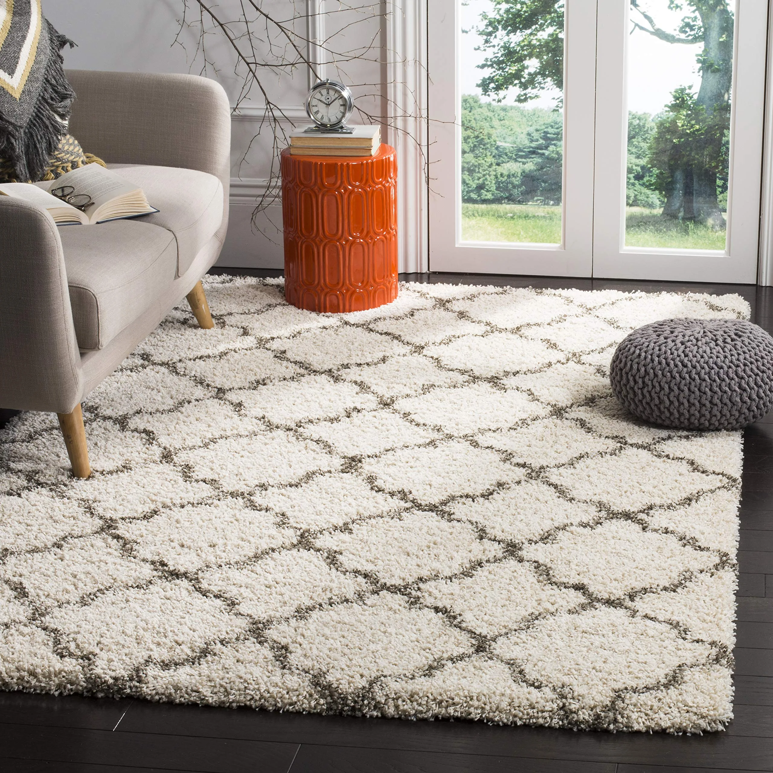 Safavieh Hudson Shag Collection Ivory Area Rug