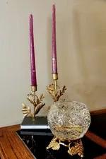 Threshold Brass Candle Holder Set of 3 image 2