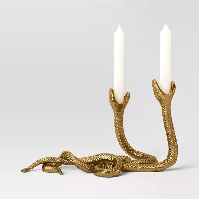 Threshold Brass Candle Holder Set of 3 image 3