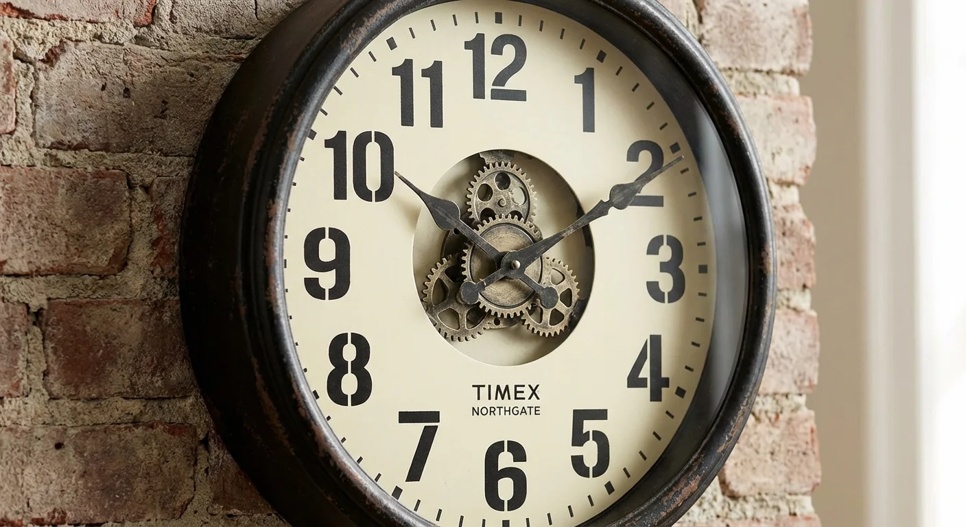 Timex Northgate Industrial Clock 16 Inch