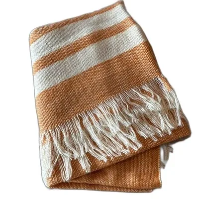 West Elm Textured Stripe Throw Blanket