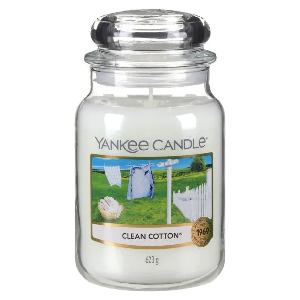 Yankee Candle Large Jar Candle Clean Cotton image 3